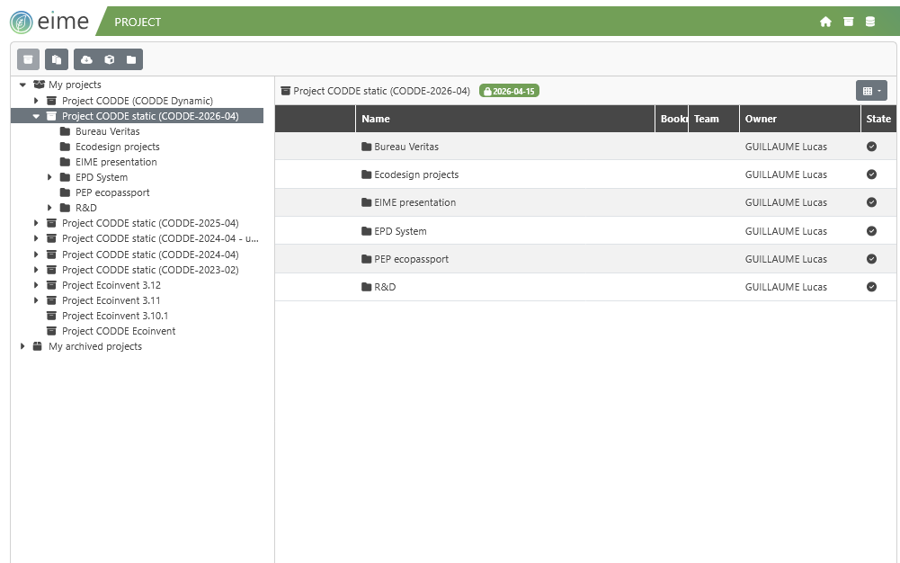 EIME LCA software case studies