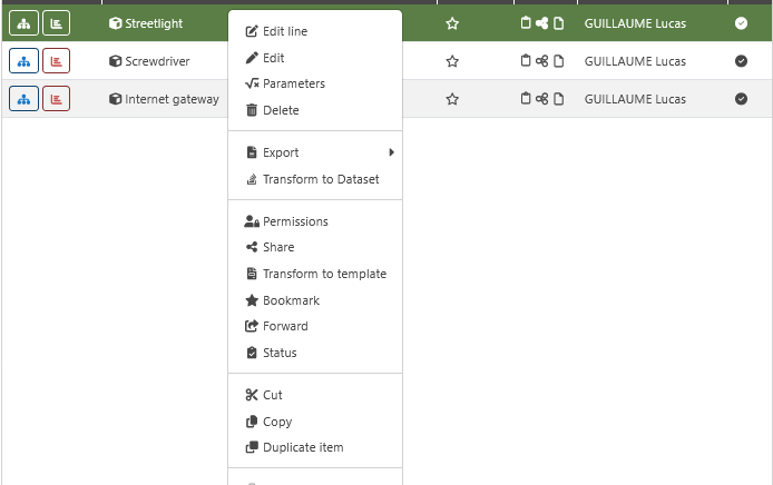 EIME LCA software project features details