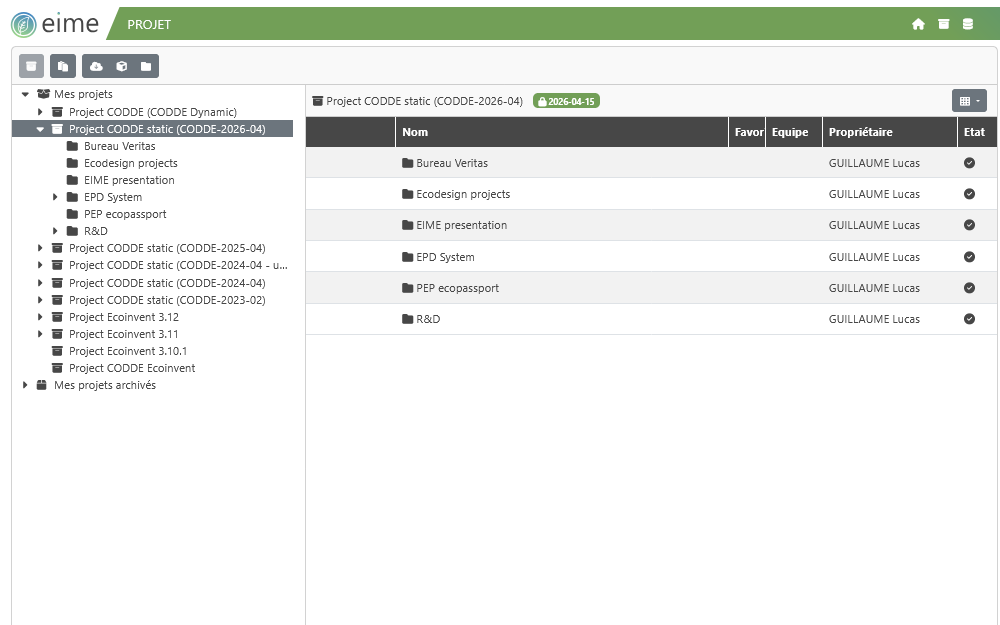 EIME logiciel ACV etudes